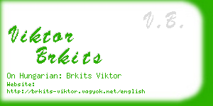 viktor brkits business card